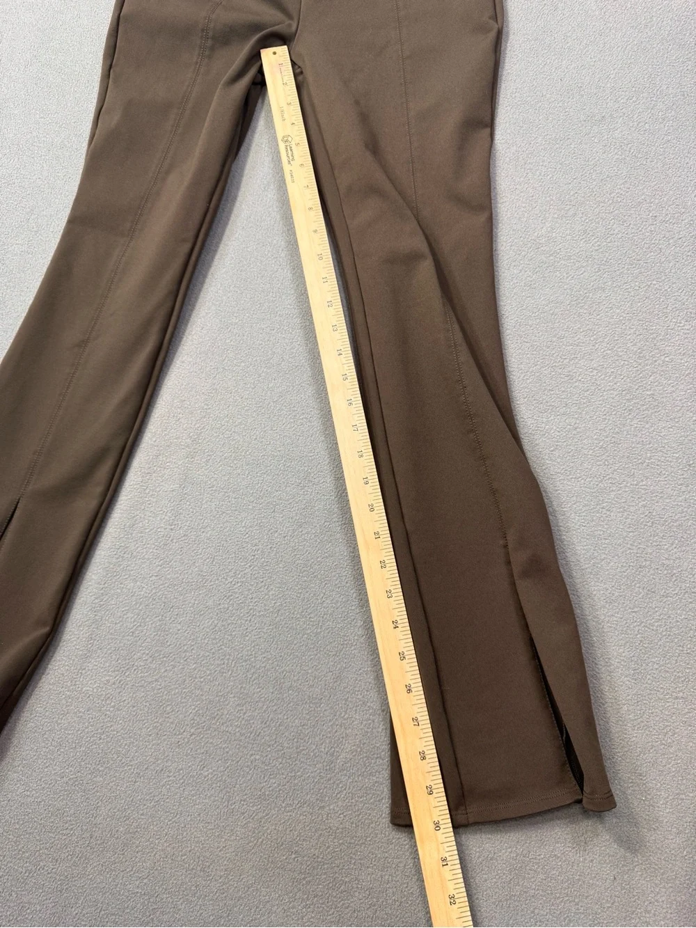 ALO Yoga Airbrush High Waist Flare Flutter Leggings with Front Slits, Size Small